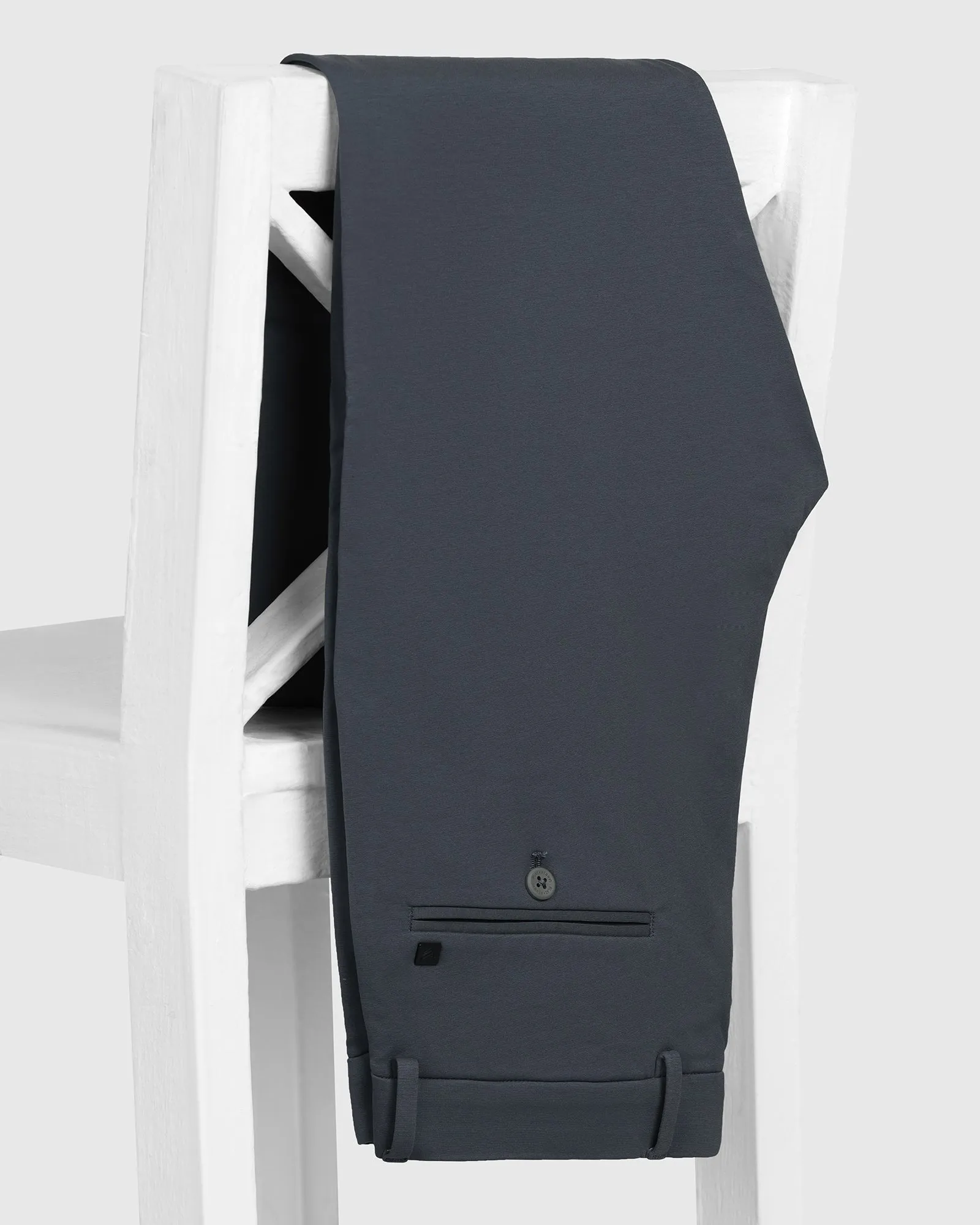 Breathable back panel Core Ease Ash Grey Techpro Solid Khakis - Ziea