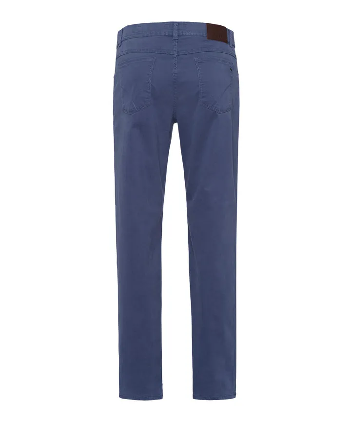 Brax Marathon 4-Seasons Pant in Blue- Cooper 5 Pocket Model All Weather Comfort