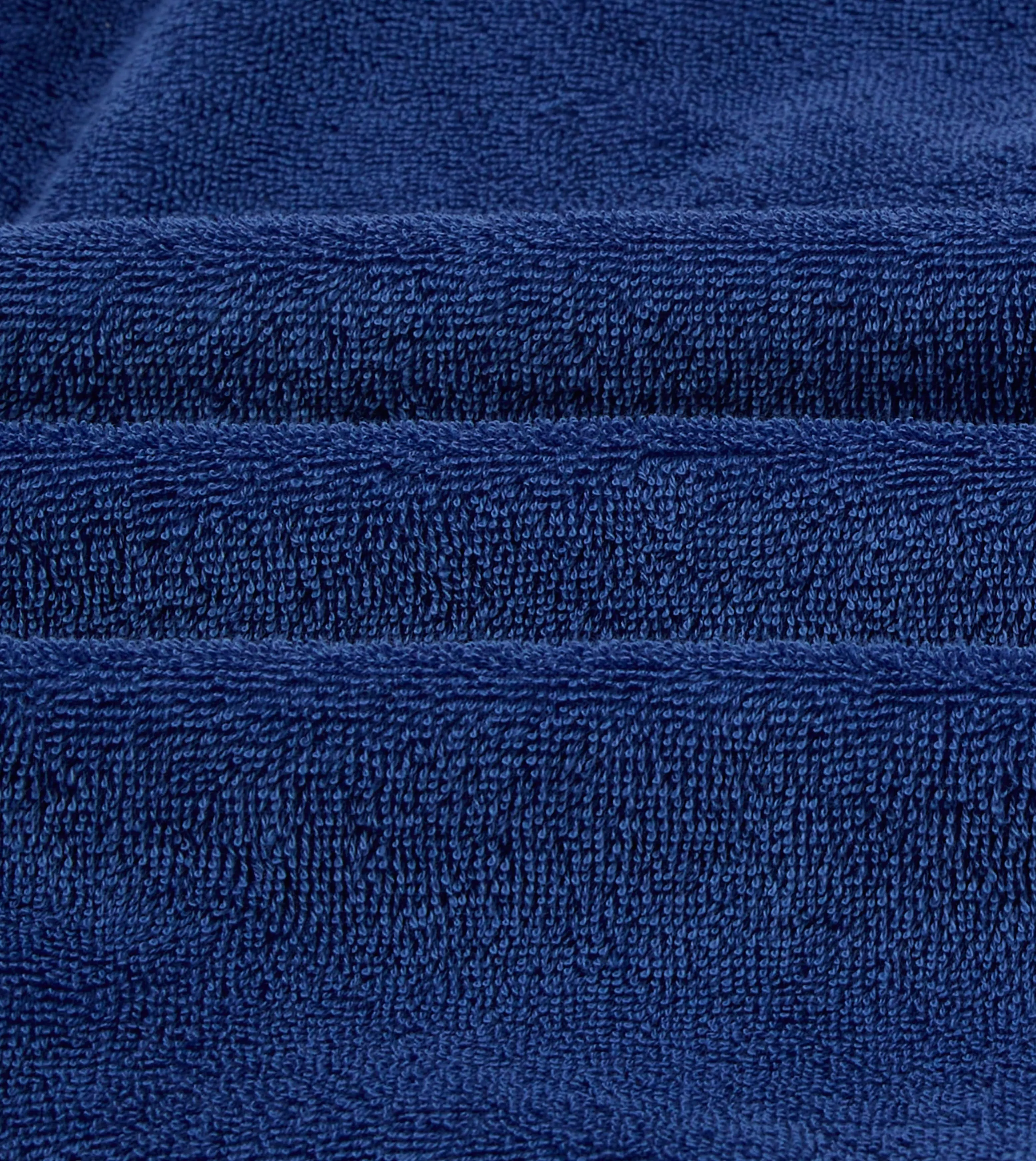 Durable Button Closures Blue Cotton Terry Towelling Short Sleeve Safari Shirt