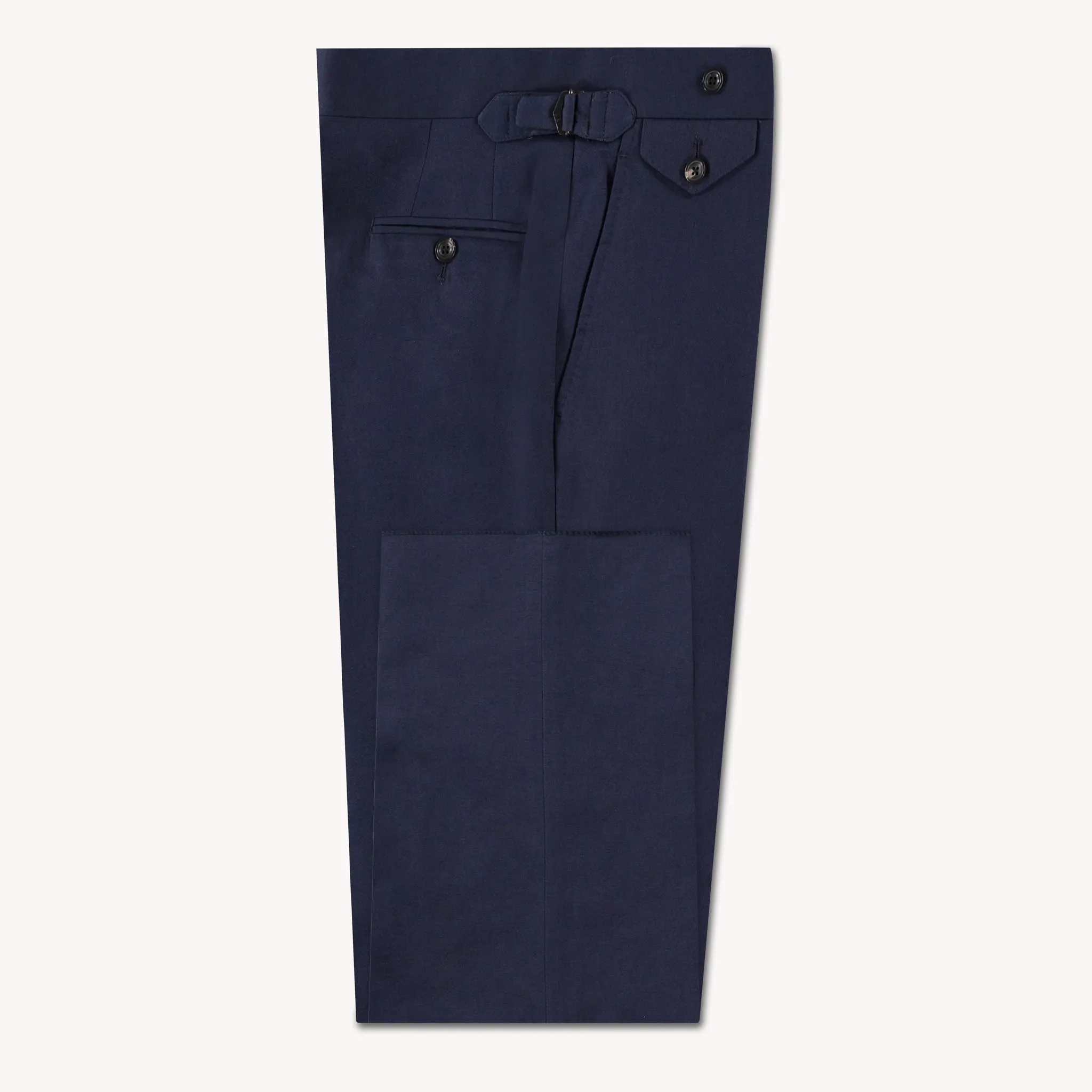 Dynamic flex Lightweight insulation Navy Cotton/Linen Single Breasted Waverly Suit
