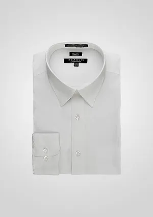 Moisture Wicking Layer MARQUIS WHITE MEN'S SOLID CLASSIC FIT DRESS SHIRT