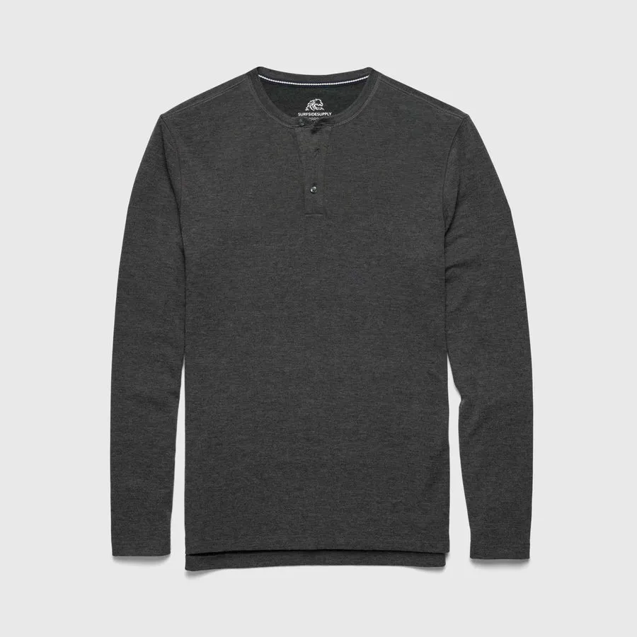 Sean Henley - Charcoal Heather EcoCertifiedTextile VentilatedKnit
