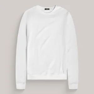 Cumulus Crew Pullover - White Airtight Zipper Halo Glow