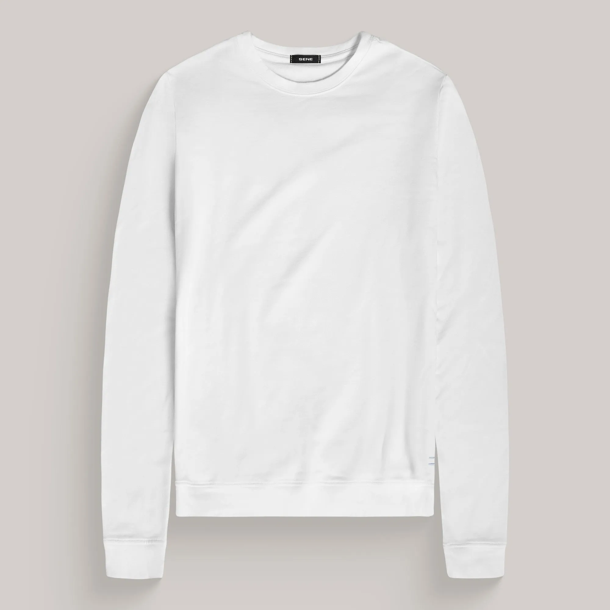 ButterSoftKnit Cumulus Crew Pullover - White
