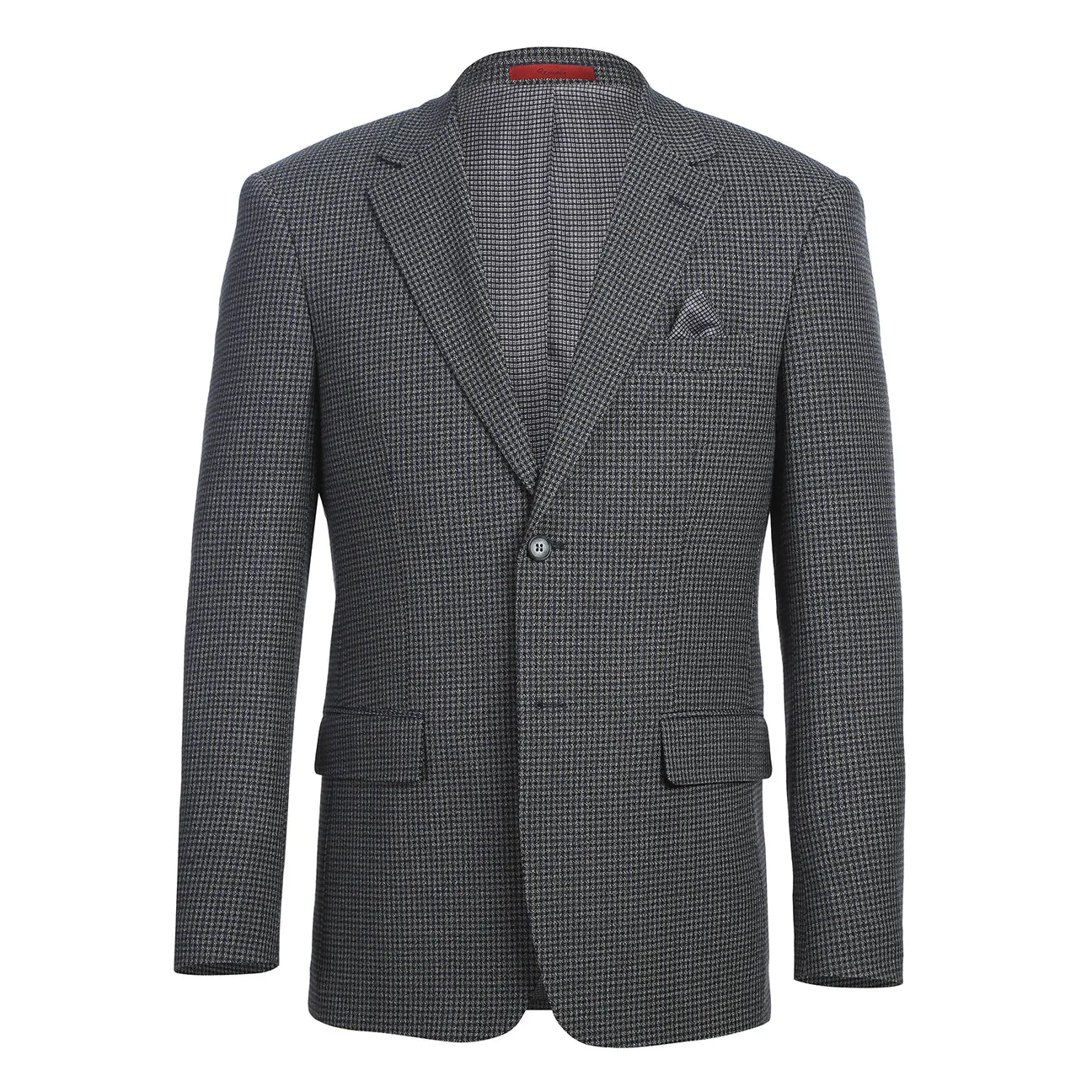 Modular Layering Heat Retention Layer Alessandro Vitello by Renoir New Slim Fit Brown Blue Blazer 294-38