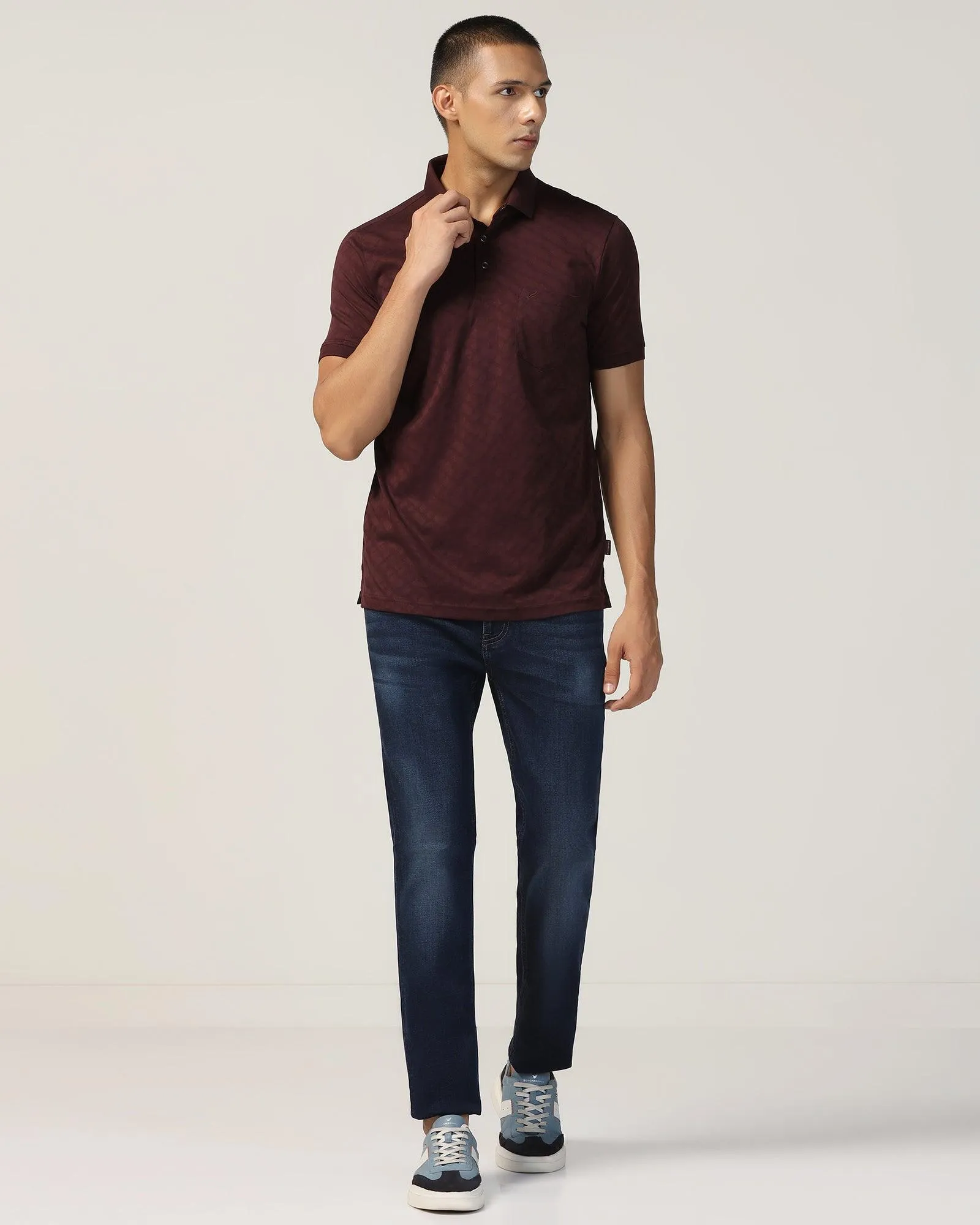 Polo Wine Structure T-Shirt - Hydra Smart Fit