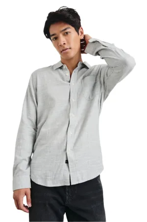 Layering Piece Stretch Fit Wyatt Shirt - Platinum Etch