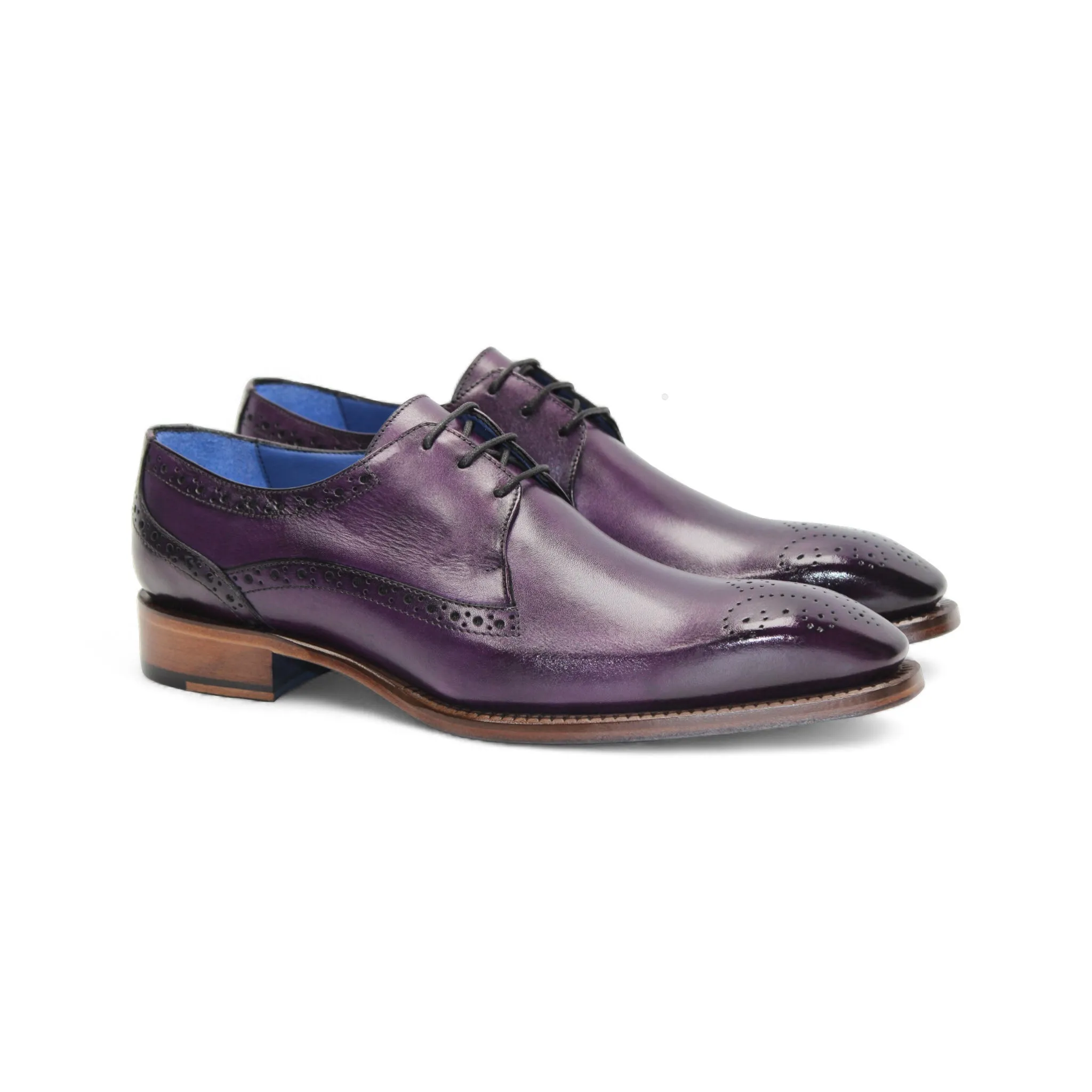 Emilio Franco "Giacamo" Purple Shoes Durable Fabric