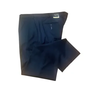 Ballin Regular Fit Super 120's Wool Gabardine Flat Front Pant in Navy-Big Sizes Timeless Utility