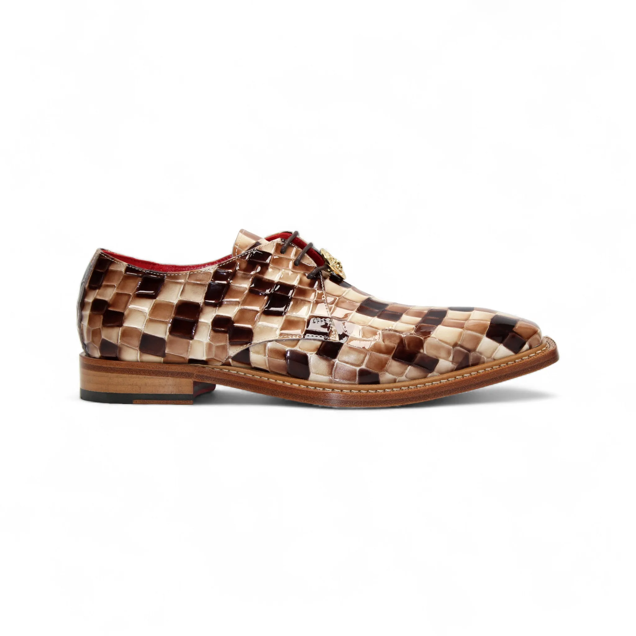 Mesh Cool Everyday Emilio Franco Couture "Santo" Brown Combo Shoes
