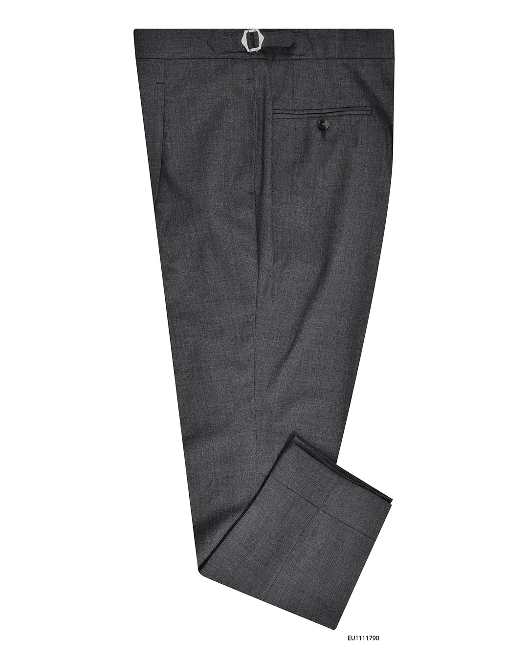 Vitale Barberis Canonico - 120s 2 Ply Mid Grey Stretchy Material Stretch Waist