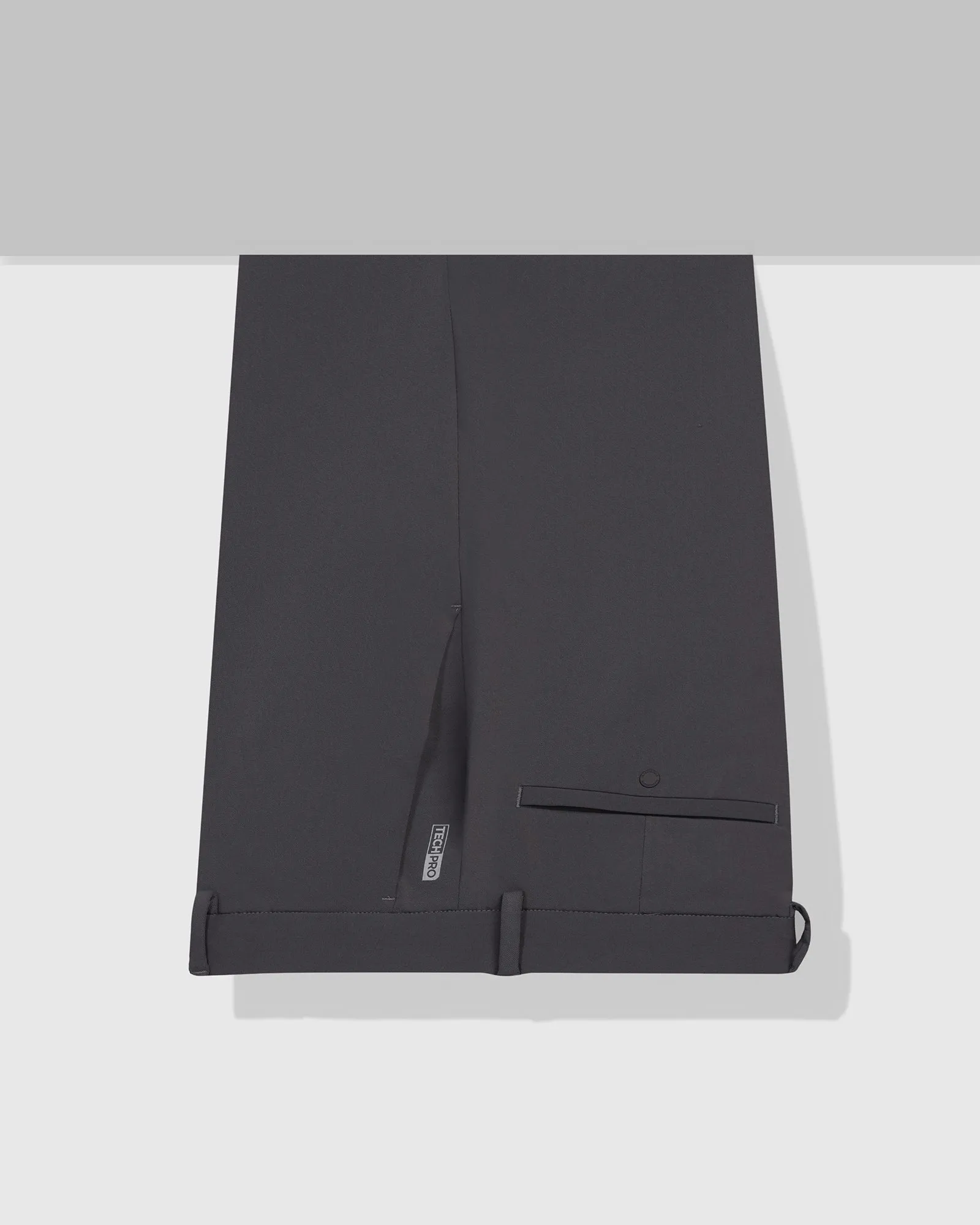 TechPro Slim Comfort B-95 Formal Dark Brown Solid Trouser - Creed FlexibleKnees