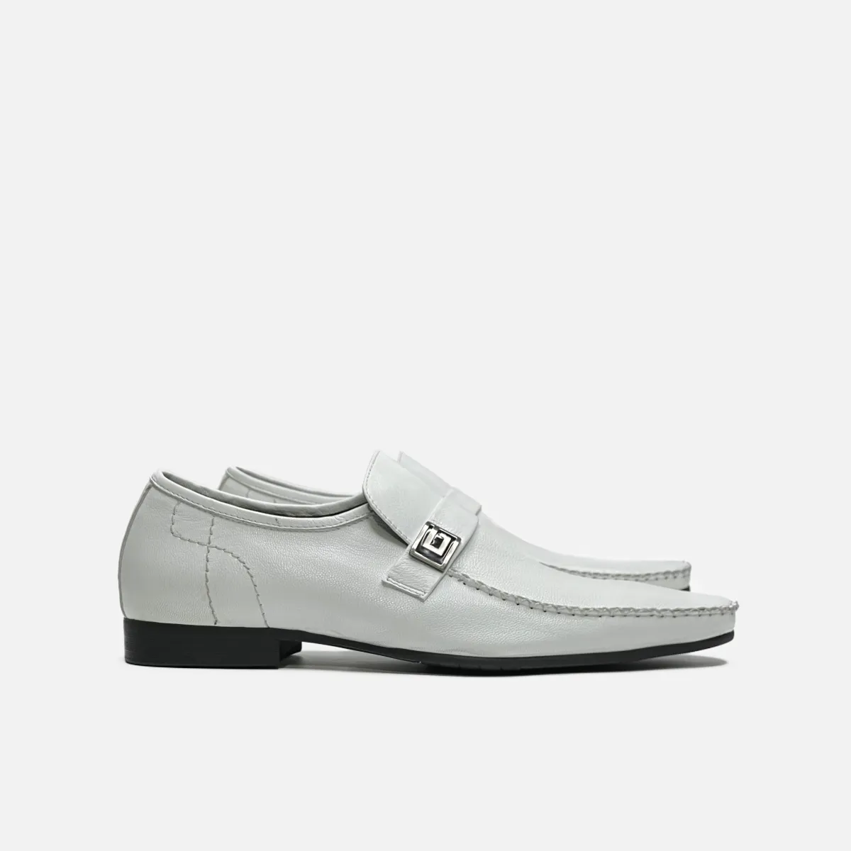 Zundel Metal Vamp Loafers Effortless Routine Open Toe