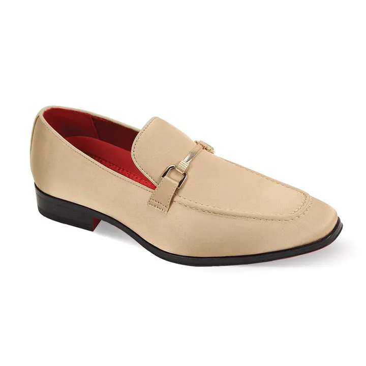After Midnight 7018 CHAMPAGNE SATIN LOAFER (IN STORE) Royal Mood Anti Slip