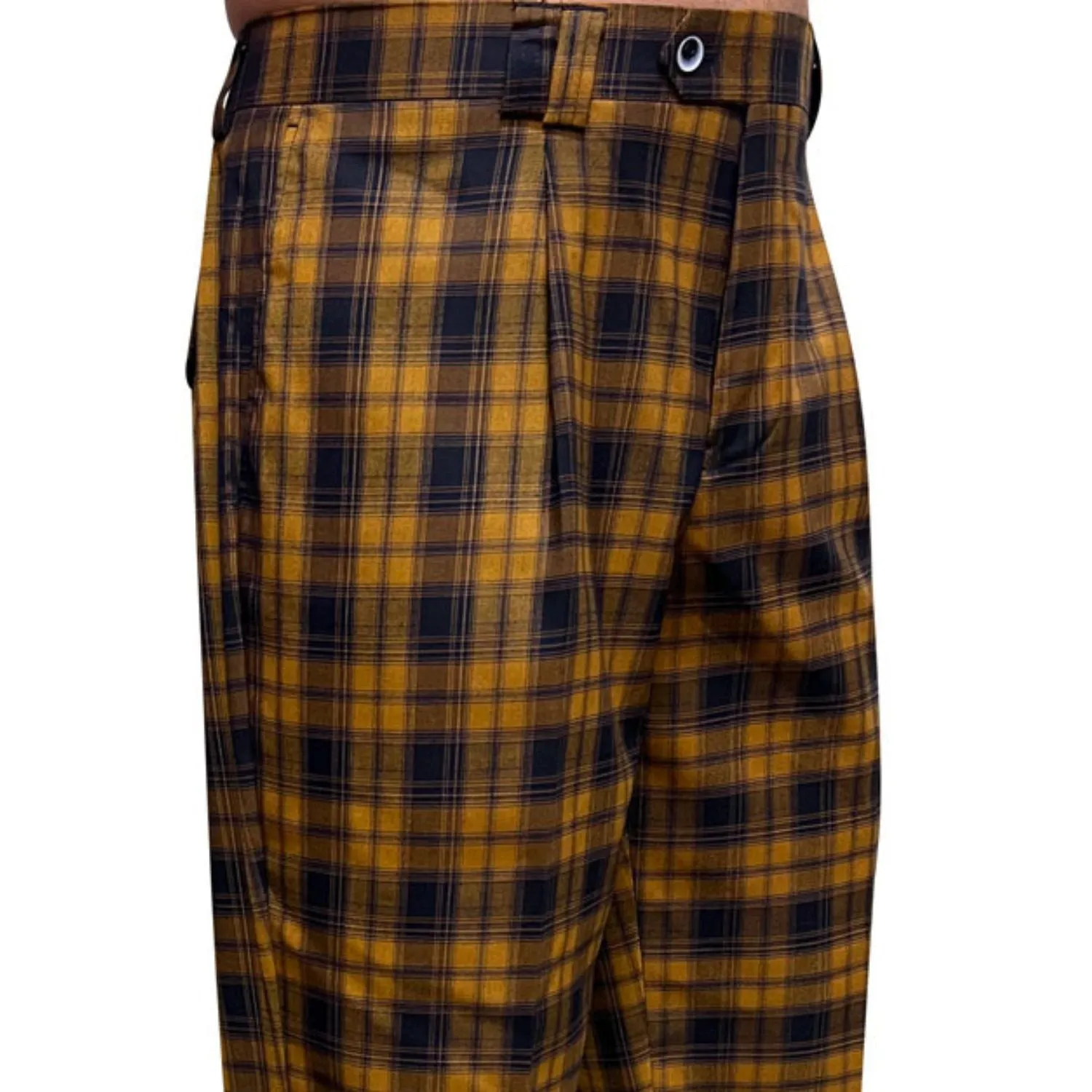 Seasonal Wear Everyday Must-have Antlia Collection: Copper Plaid Wide-Leg Pants