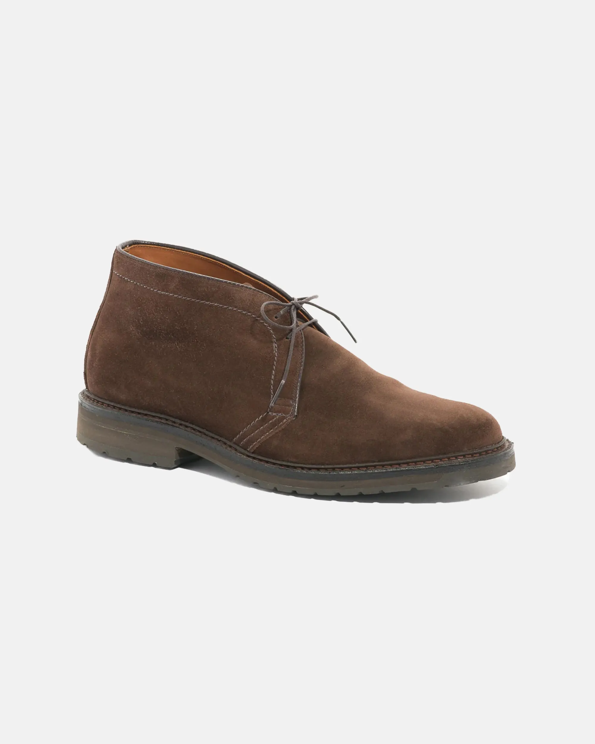 Made-in-America Mocha Suede Lug Sole Chukka Boot City Run