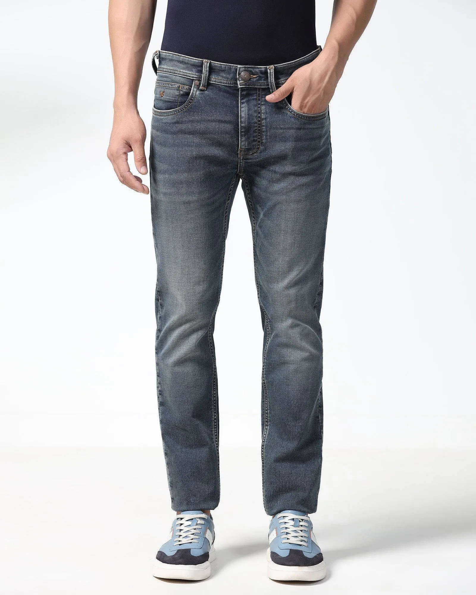 Ultrasoft Slim Yonk Fit Indigo Blue Jeans - Lancer Go-to Wear