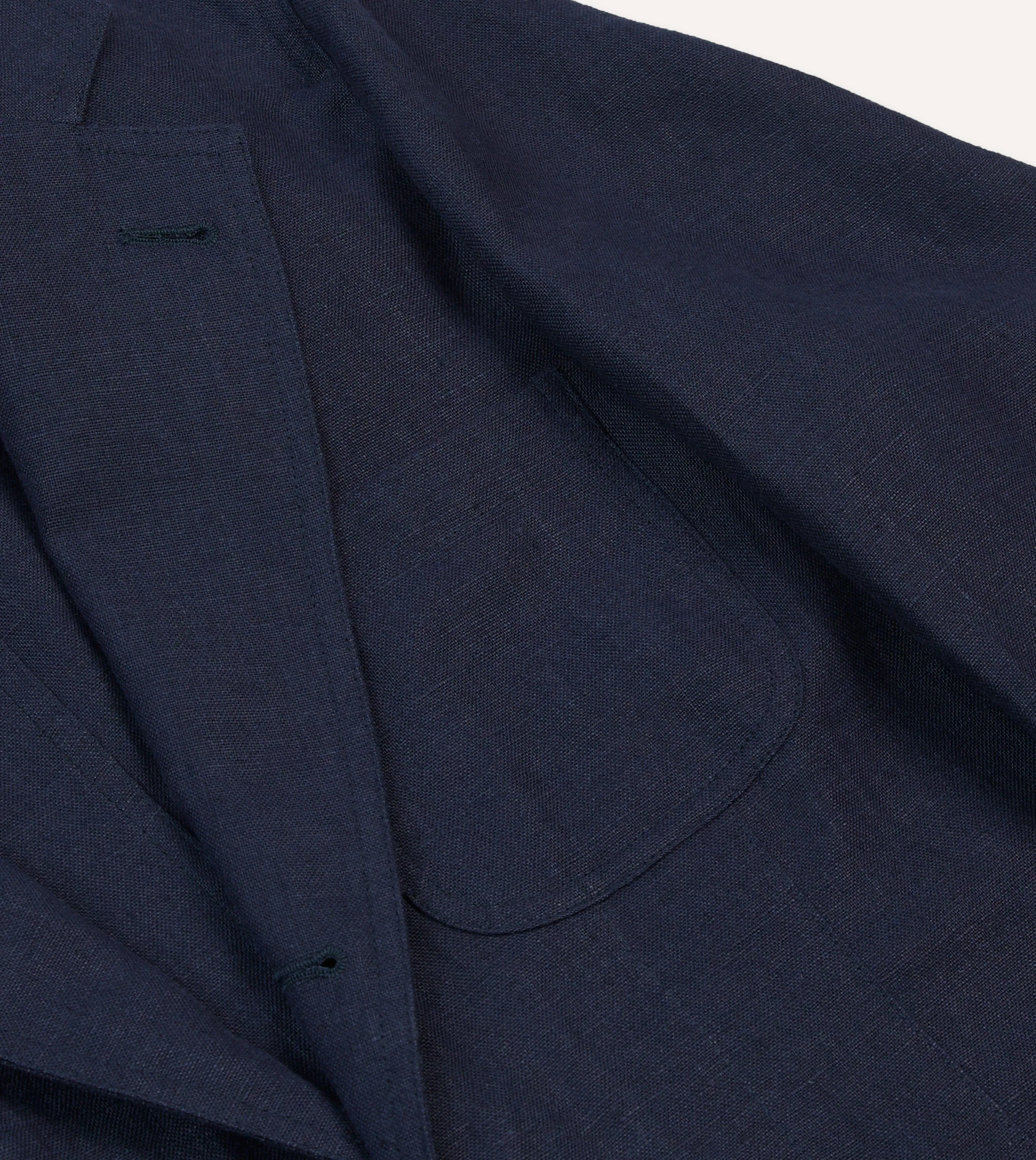 Two Way Zipper Navy Antique Linen Games Blazer Mk. I