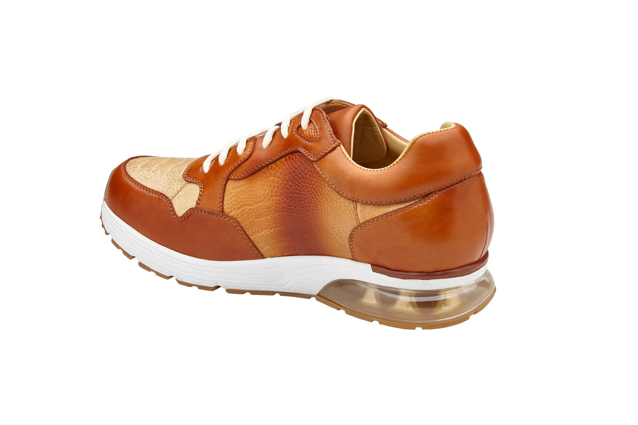 Belvedere Gino Brandy and Bone Lace-Up Shoes Breathable Design ShockAbsorbing