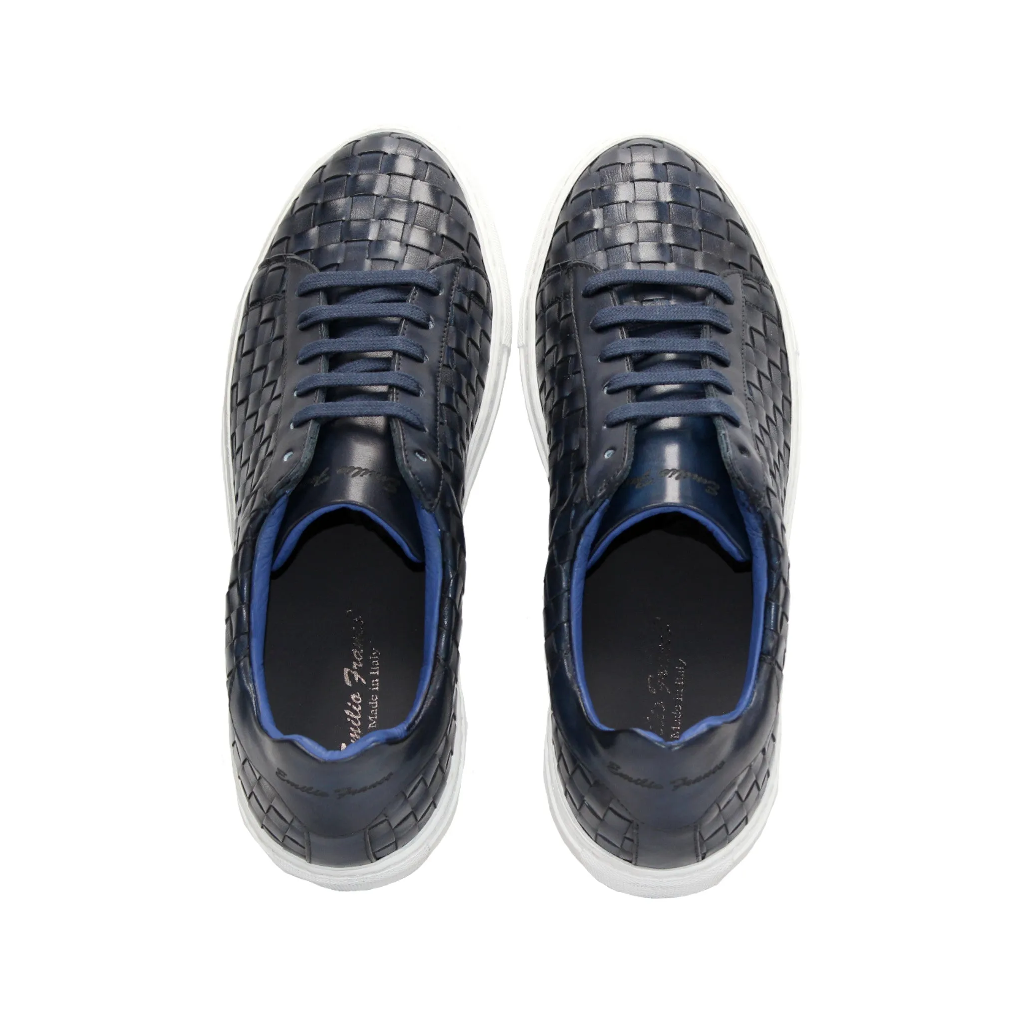 Emilio Franco "Tropea" Navy Shoes Sand Move Moisture Management Technology