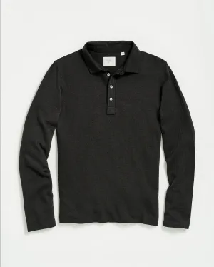 ReflectiveDetails Party Ready Long Sleeve Herringbone Polo