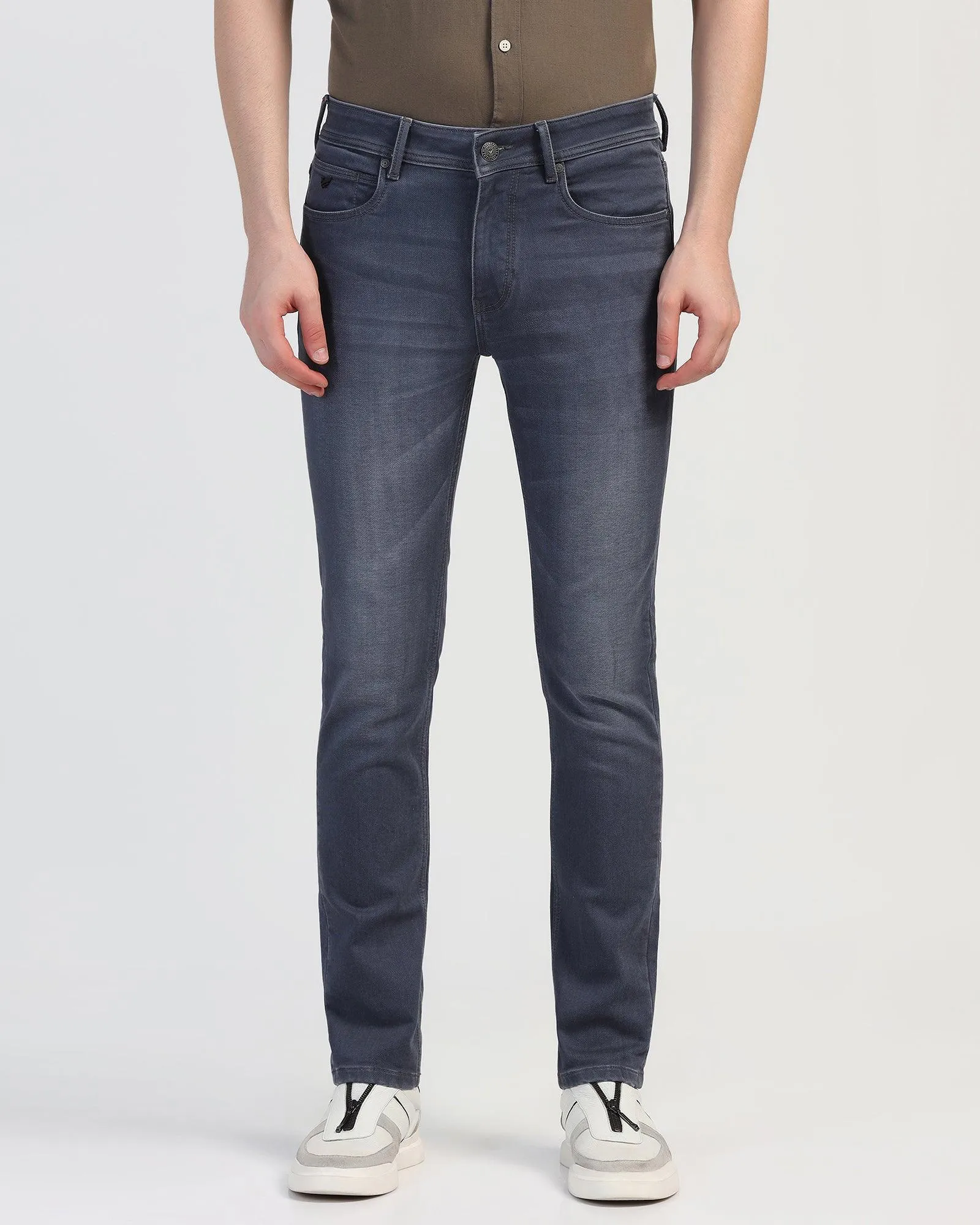 Ultrasoft Slim Yonk Fit Grey Jeans - Pat Travel Essential