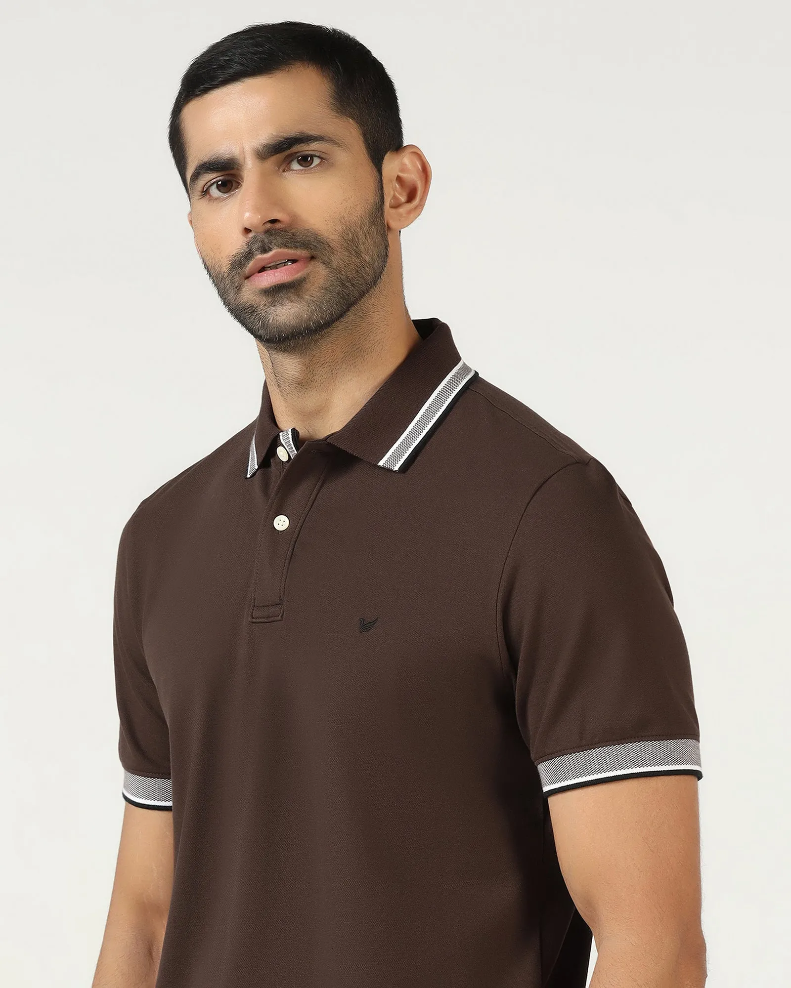 Chocolate Sauce Solid Polo - Taurus Smooth Flatlock Seams