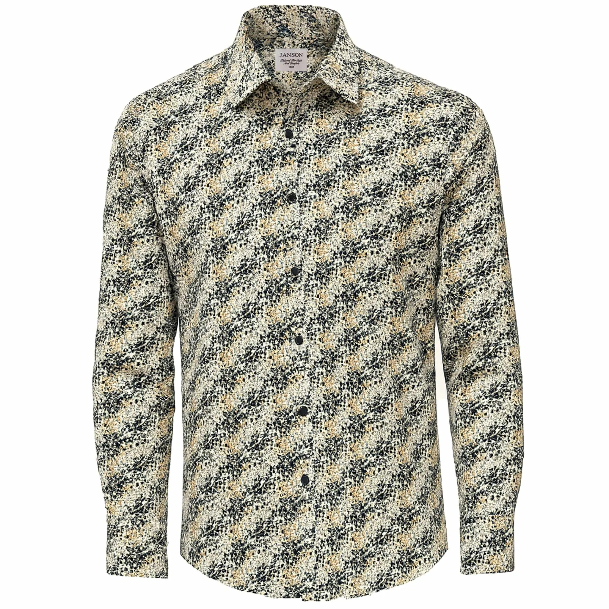 Spring Trend Janson Sport Shirt-100% Cotton Satin Finish, European Made
