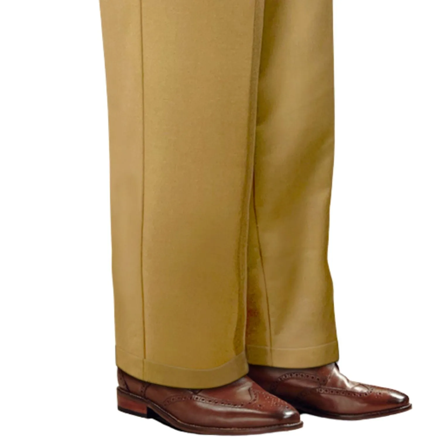 Durable Hemming Centauri Collection: Camel Wide-Leg Pants