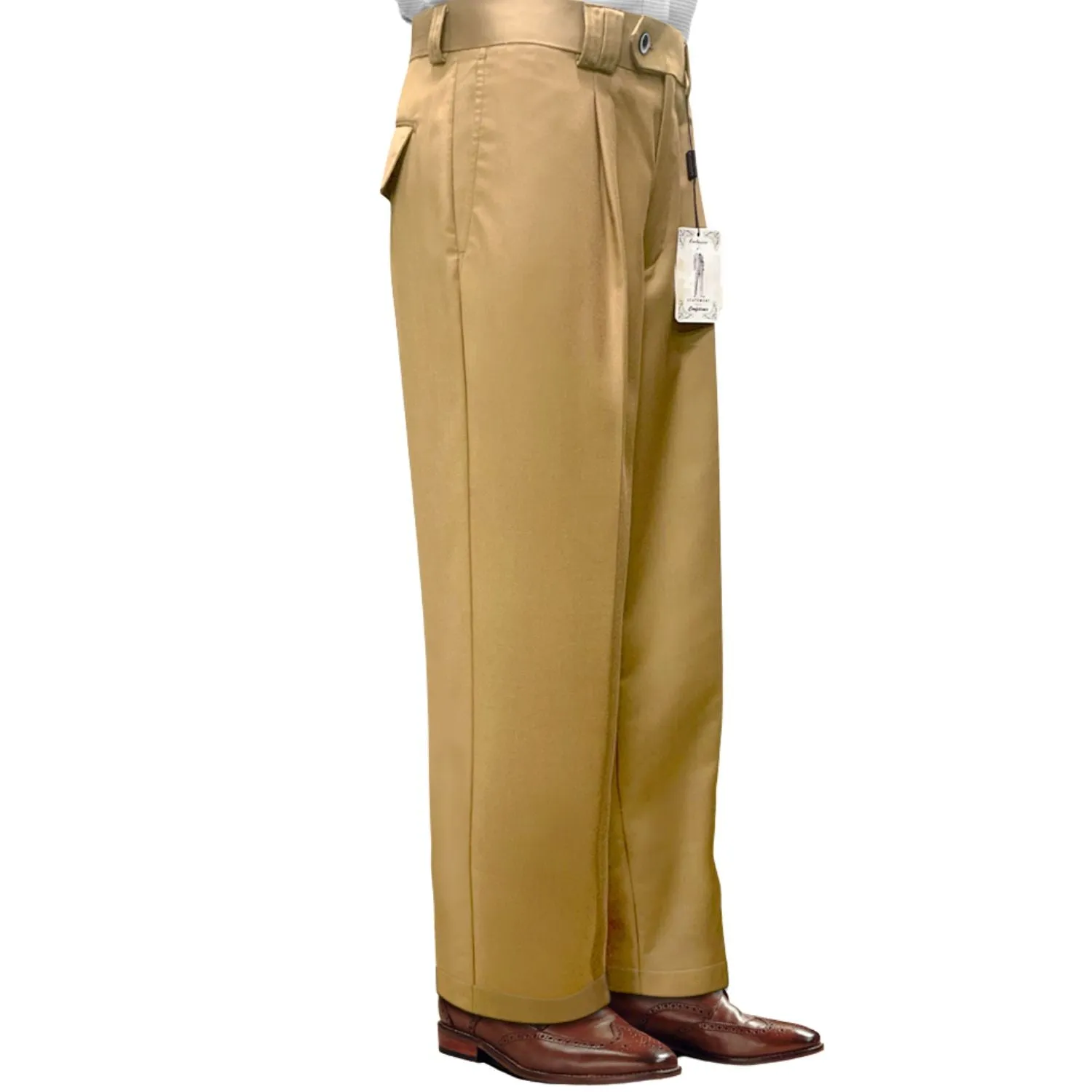 Centauri Collection: Camel Wide-Leg Pants Versatile Wearable Stretchable Fabric