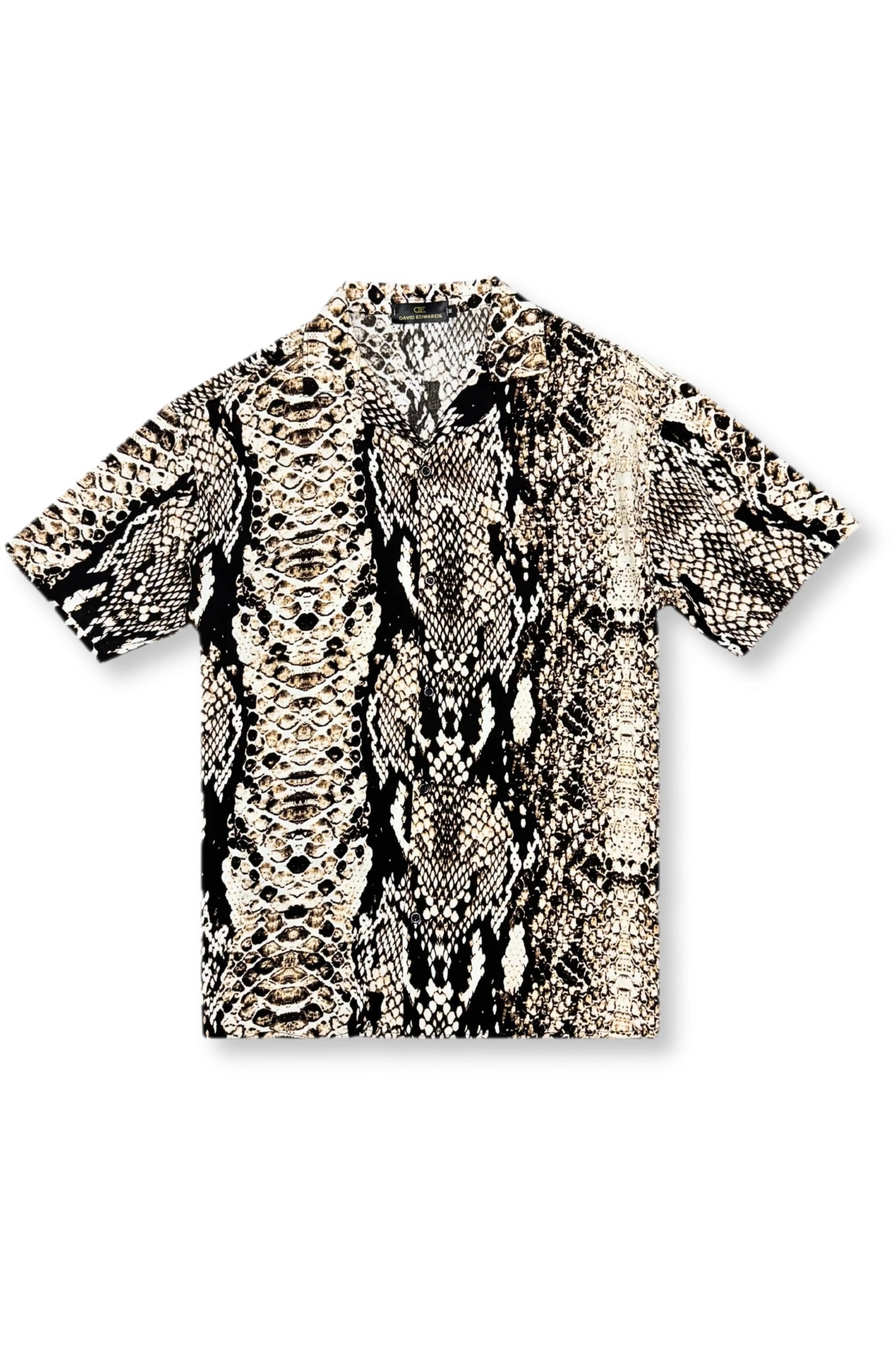 Python Tropical Revere Collar Shirt TaglessLabel