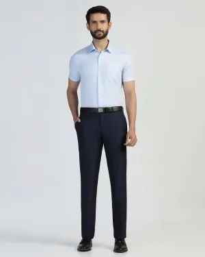 Slim Comfort B-95 Formal Navy Textured Trouser - Amor Streetwear vibe