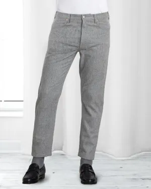 Grey Wool Jeans Relaxed Basics