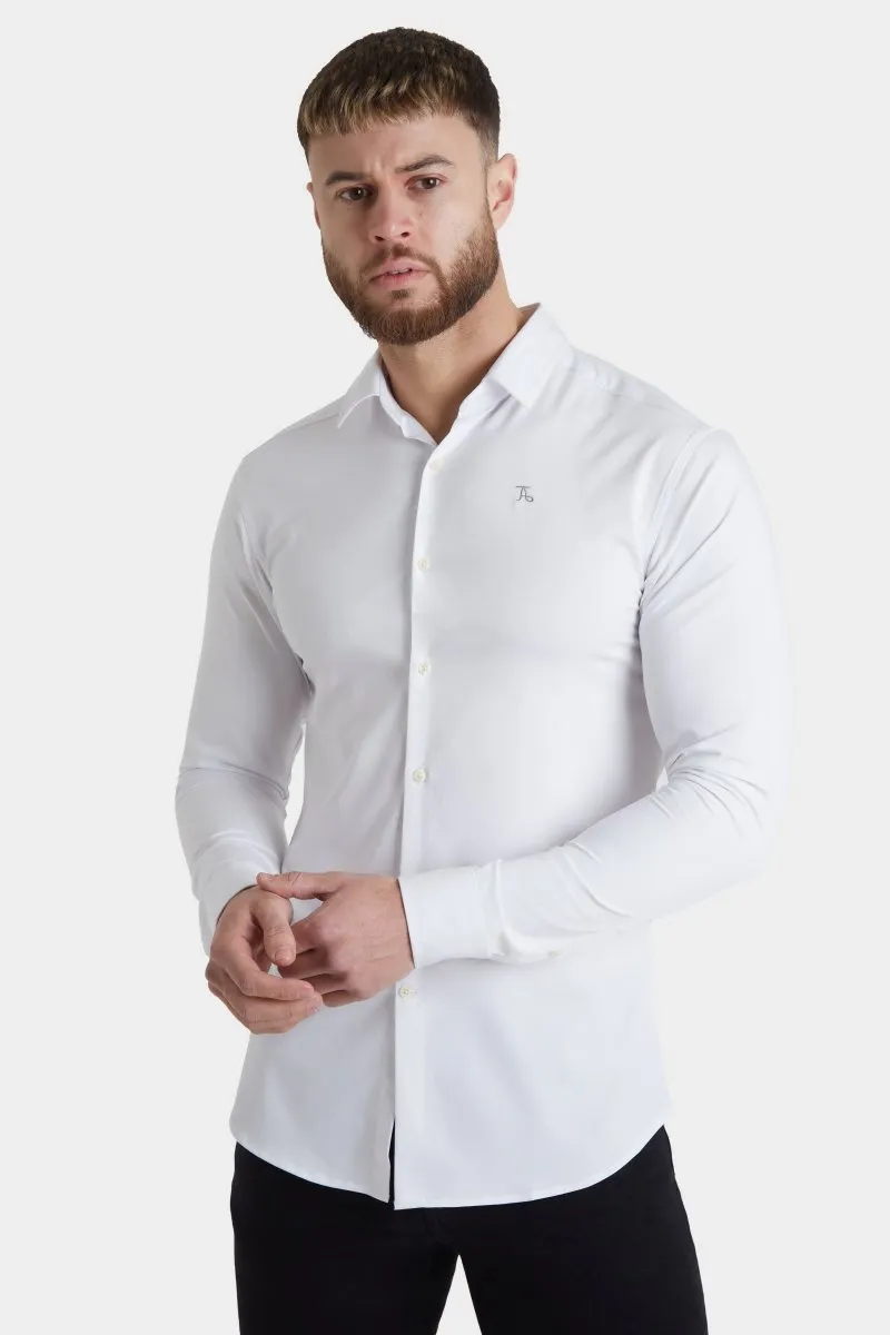 Streetwear Bamboo Shirt in White