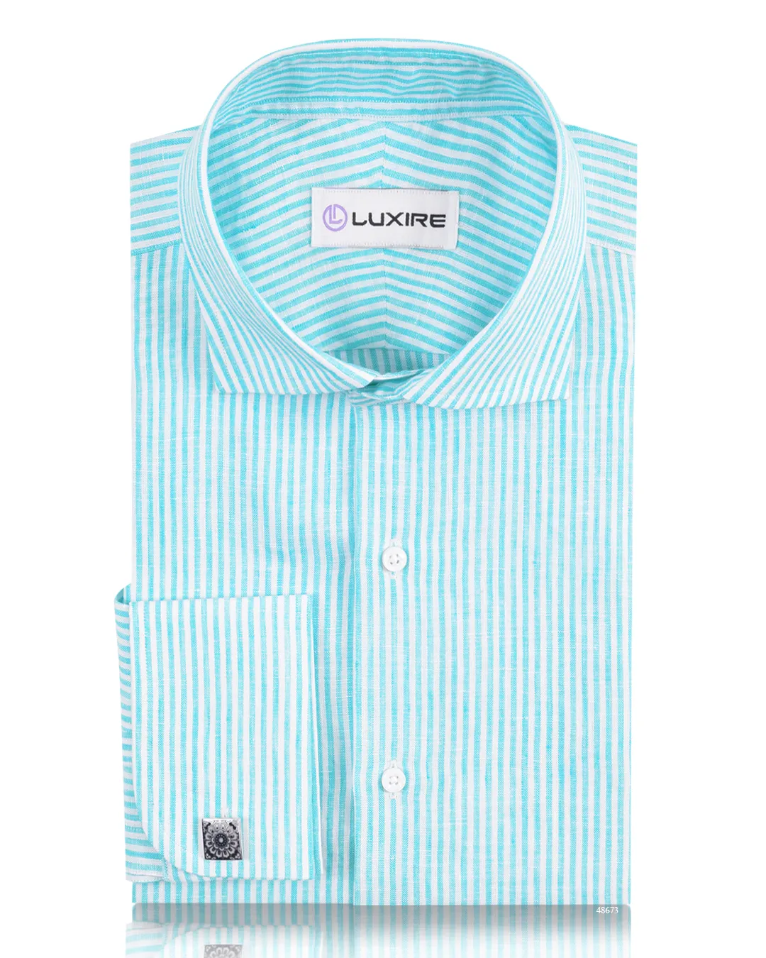 Durable Stitching garden party Blue University Stripes Linen Shirt