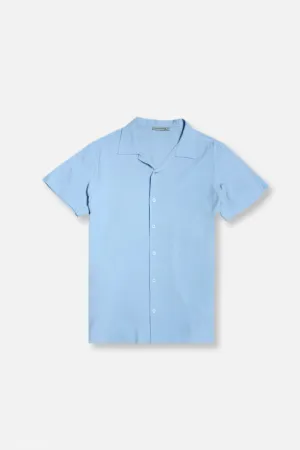 Warm Jacket SkinFriendlyElastic Caesar Short Sleeve Button Down