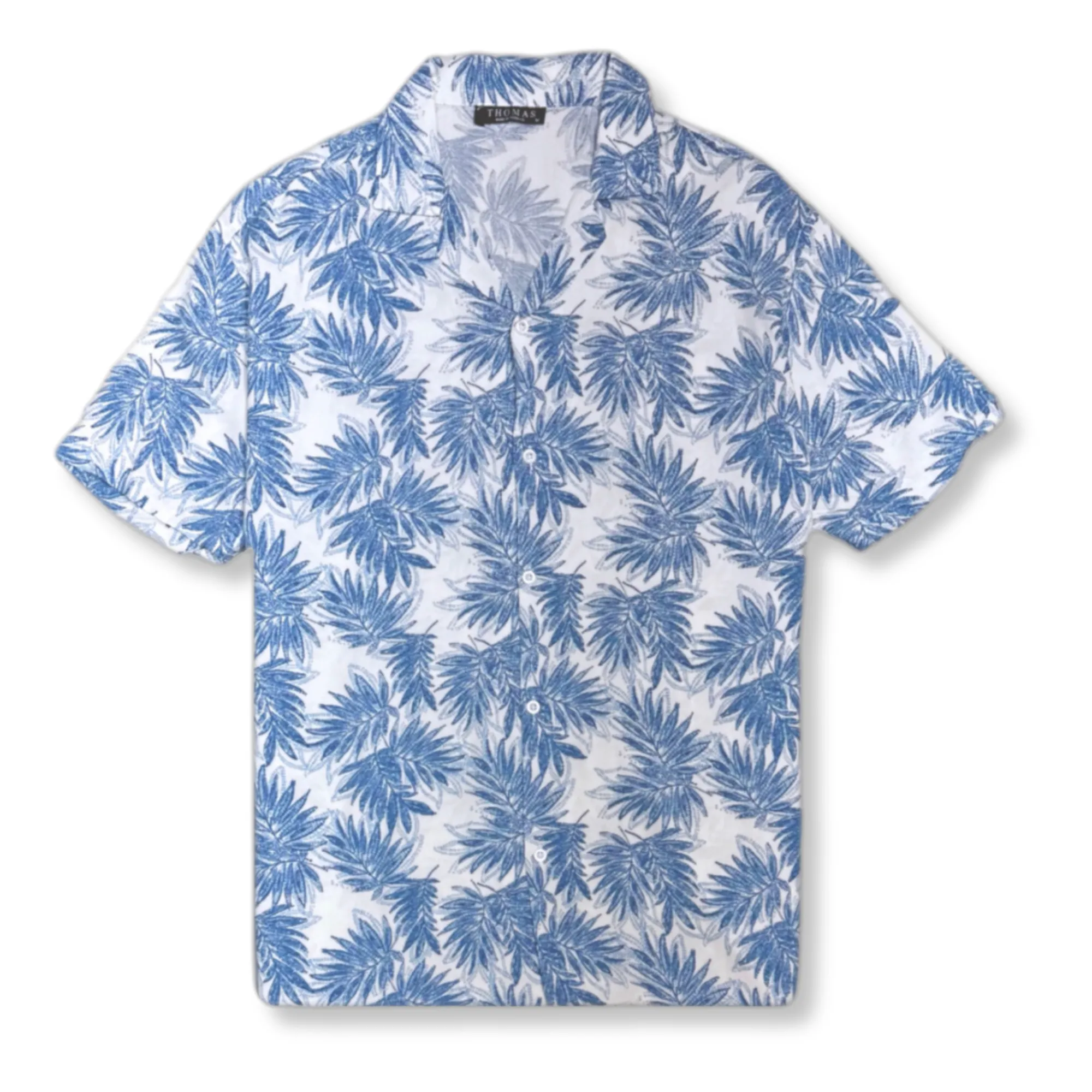 Terry Tropical Revere Collar Shirt Story Glow AntiPillingTechnology
