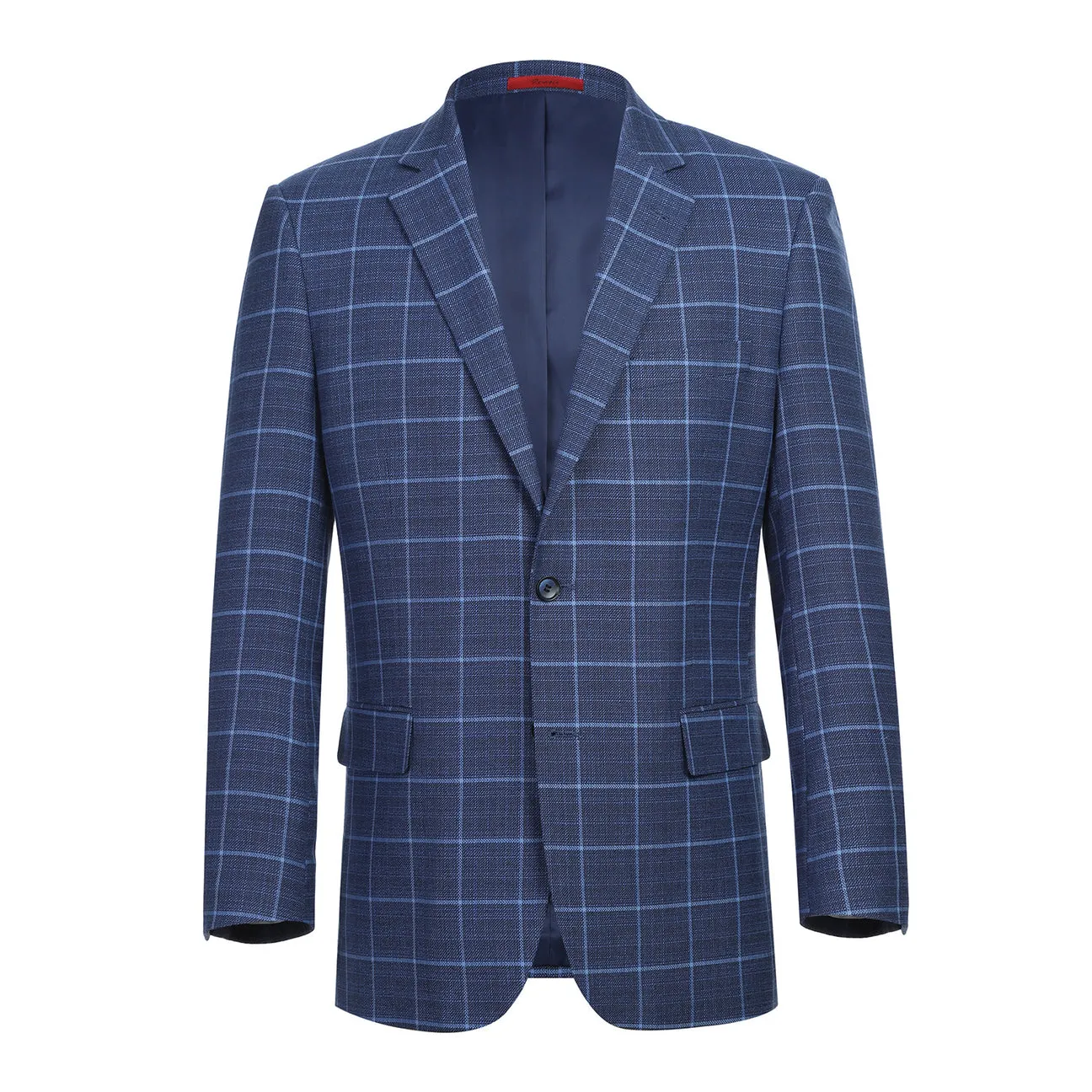Compact Design Alessandro Vitello by Renoir Classic Fit Blazer Blue 294-22