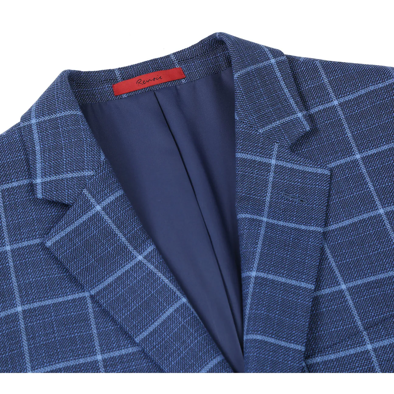 Zippered Closures Reversible Style Alessandro Vitello by Renoir Classic Fit Blazer Blue 294-22