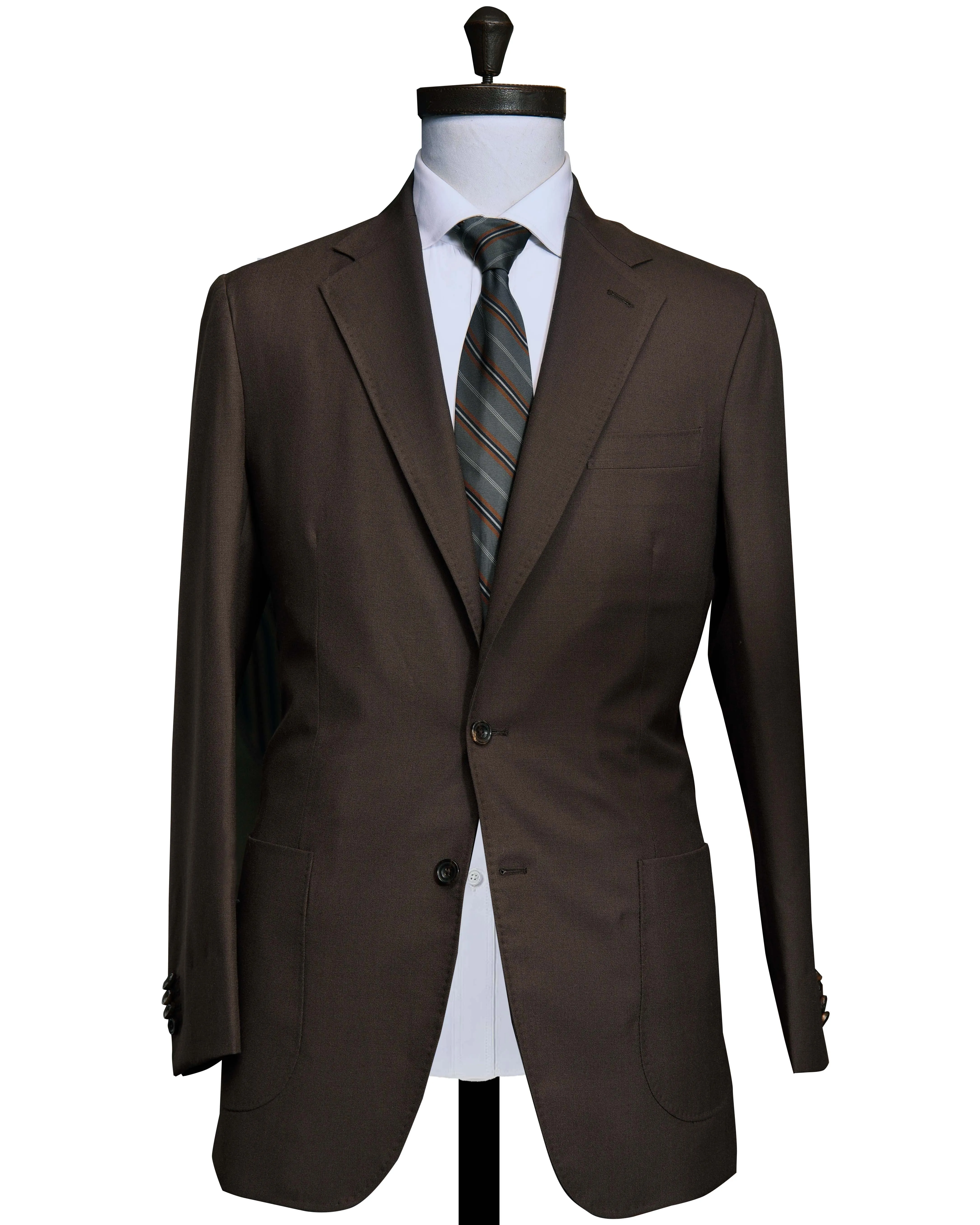 All Weather Piece Dugdale Fine Worsted - Brown Jacket