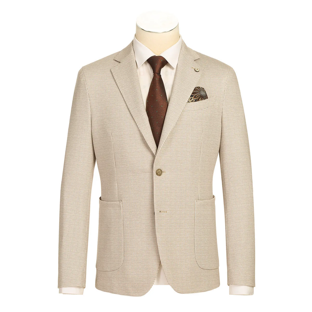 Pellagio Men's Half Canvas Blazer Beige PS25-10 Cold Climate