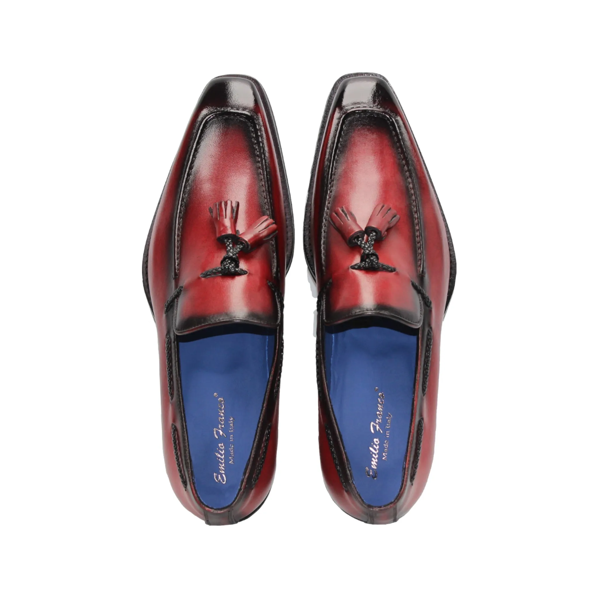 Emilio Franco "Dino" Red Shoes Non Restrictive Fit Design Any Path