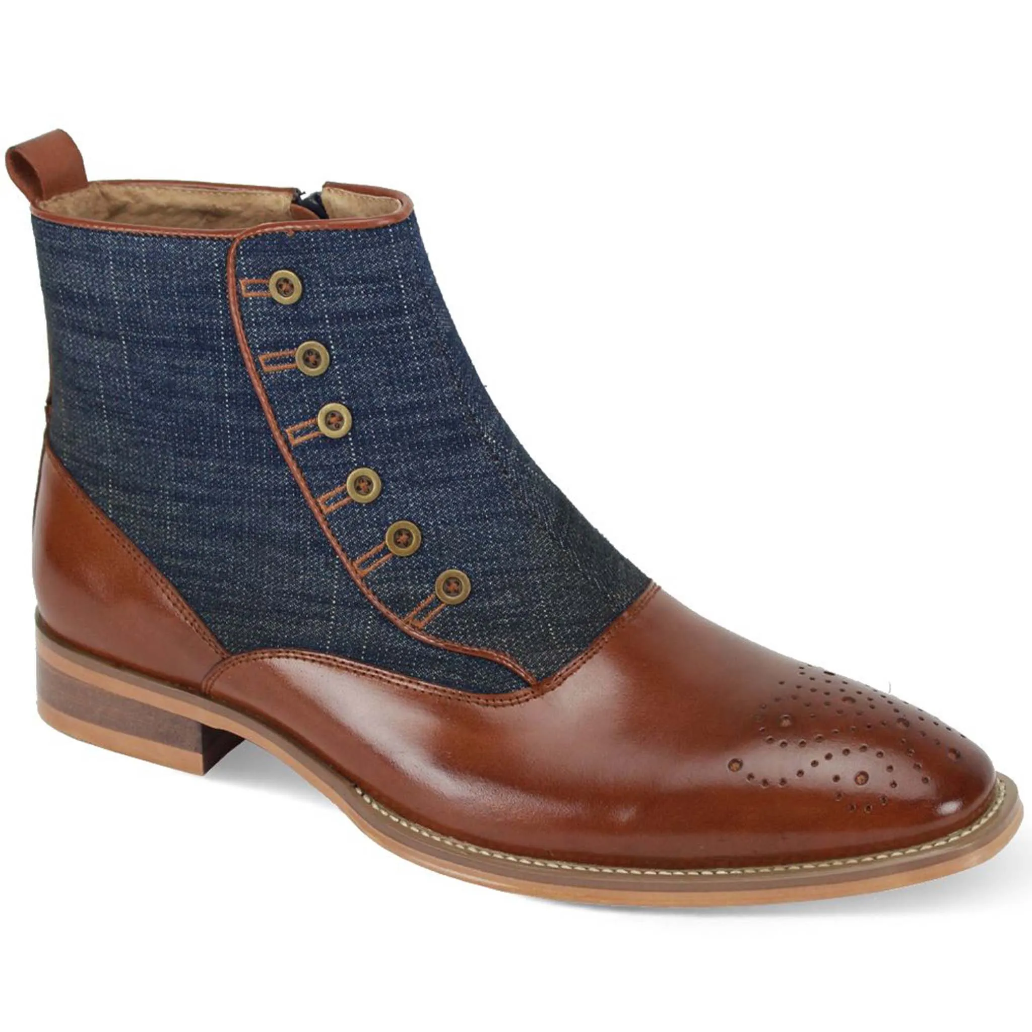Giovanni Denim Quarter Boots Italian Cut Date night