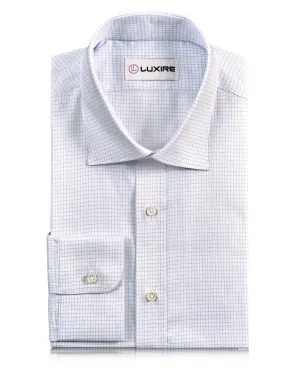 Ventilated Back Spring Break Brembana Light Blue Graph checks On white