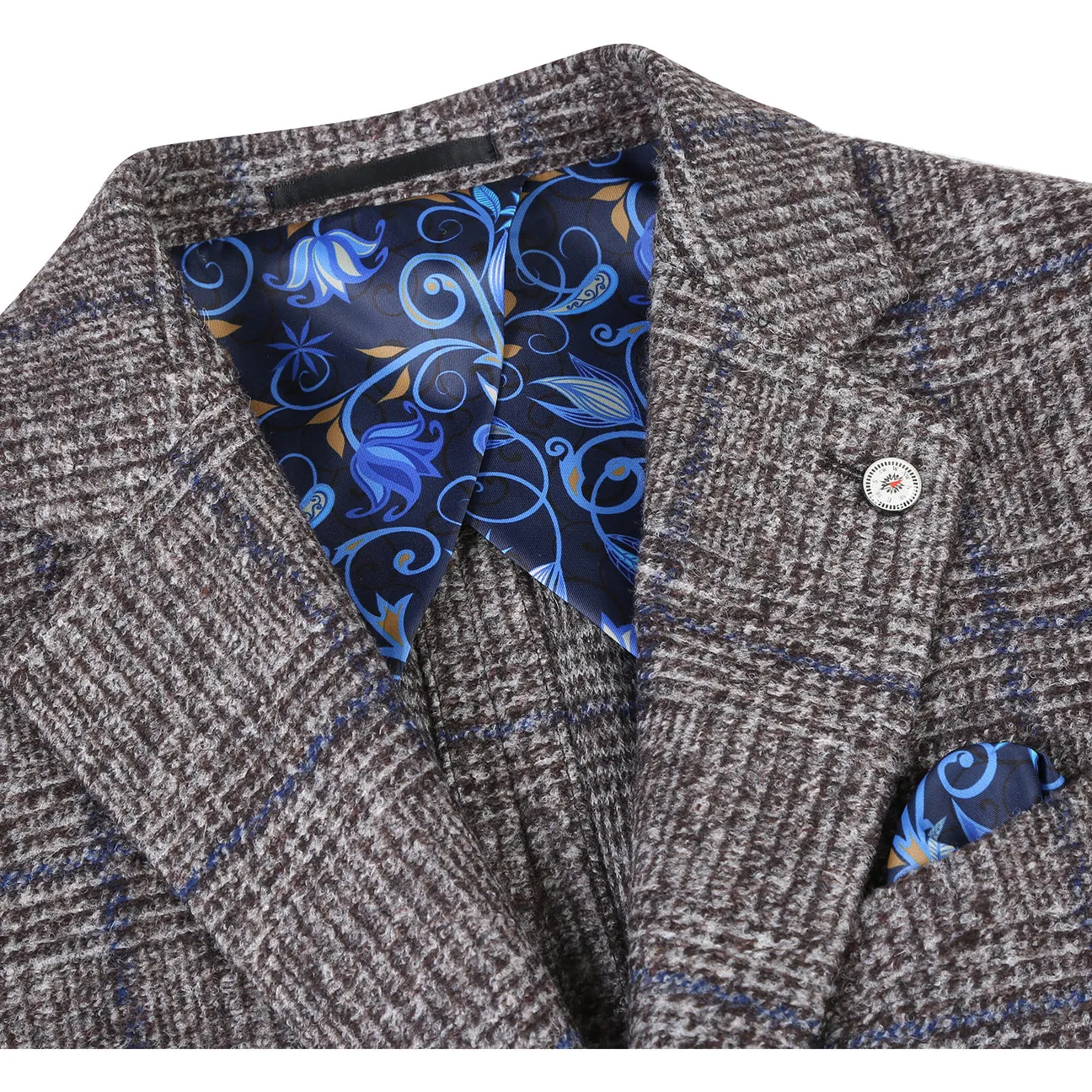 Flexible Fit Pellagio Men's Half Canvas Blazer Beige PF24-14