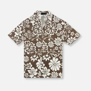 Damron Tropical Resort Revere Collar Shirt BuiltIn Grip
