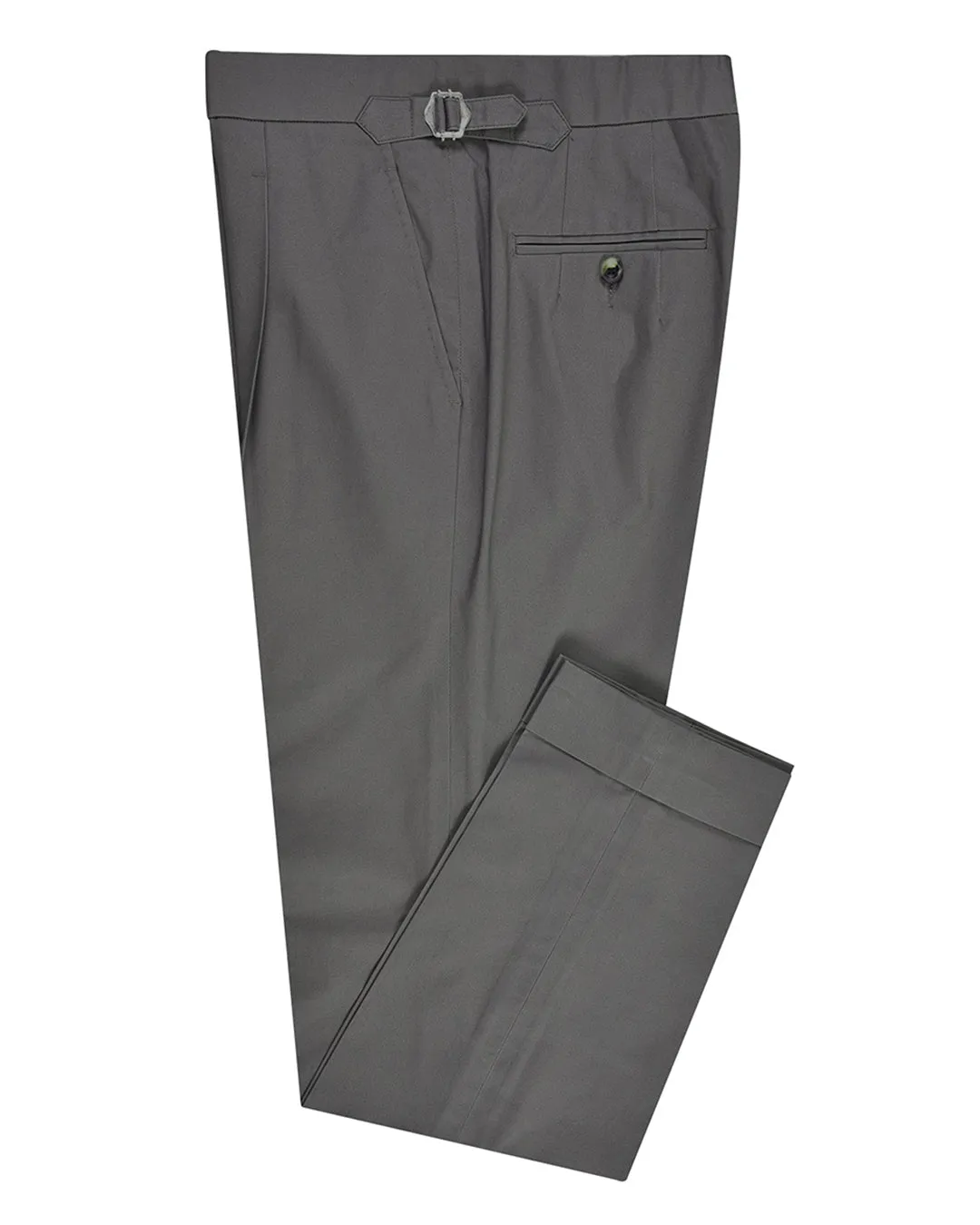 Ash Grey Cotton Twill Dress Pant Sport Wear Fit Modern Comfort