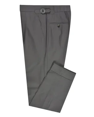 Ash Grey Cotton Twill Dress Pant Sport Wear Fit Modern Comfort