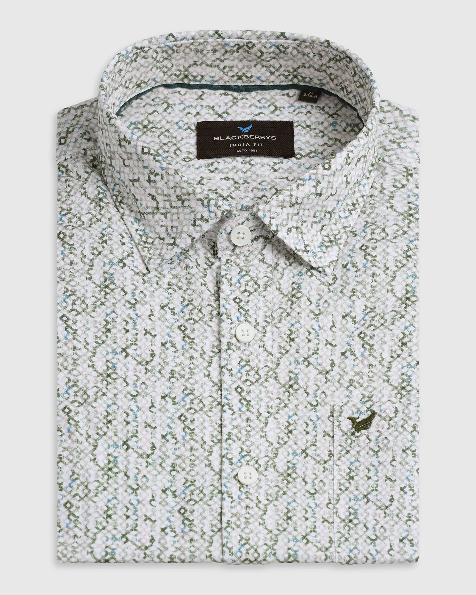 Green Printed Shirt - Emeric Ombre look