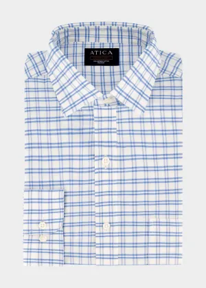 Geometric Pattern EVERYDAY Light Blue Grid?Shirt